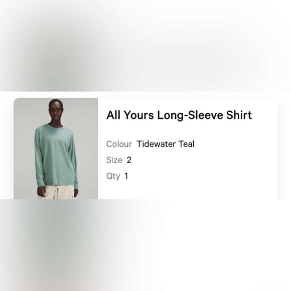 Lululemon Long Sleeve Shirt - Picture 2 of 4